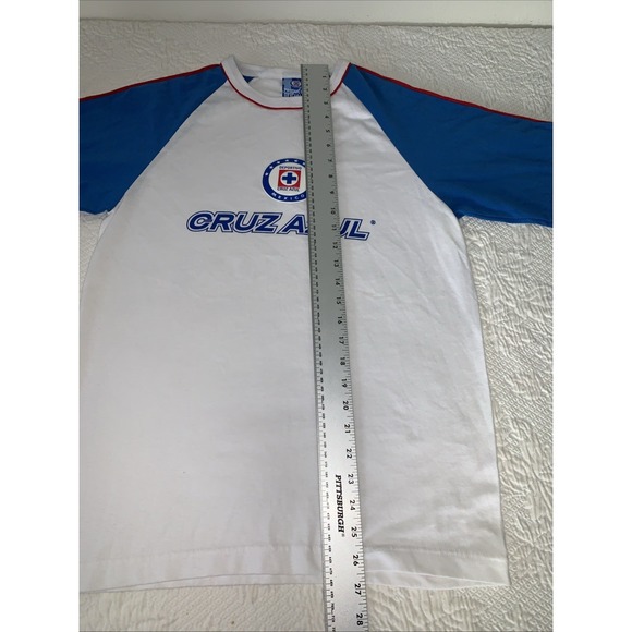 Vintage Deportivo Cruz Azul Mexico Futbol Soccer T-Shirt Medium Official Emblem - Picture 5 of 9